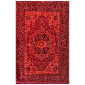 فرش ماشینی 700 شانه زمینه لاکی حاشیه لاکی مدل بلوچ bcf کد 824