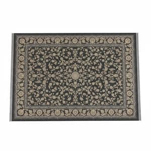 فرش ماشینی 1200 شانه زمینه دودی لایت حاشیه دودی مدل افشان وینتیج طلاکوب