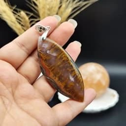 گردنبند نقره عقیق شجر اصل طبیعی کد 8142 — تصویر ۳