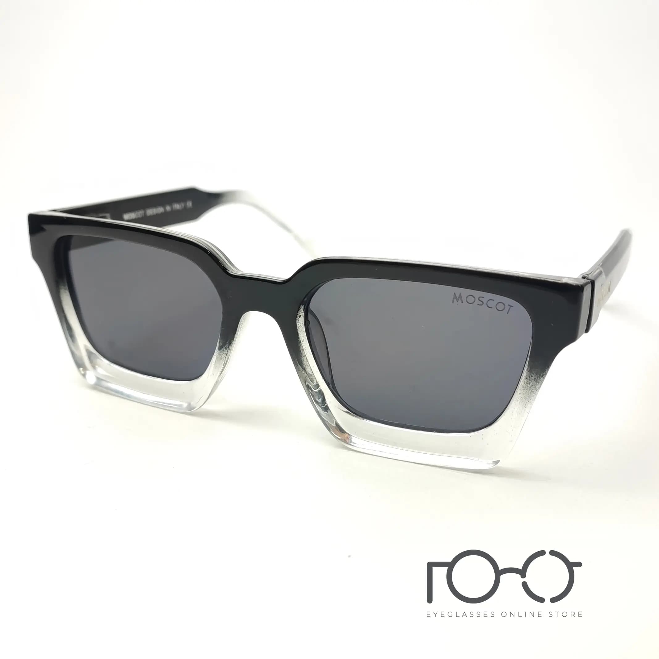 عینک آفتابی موسکات MOSCOT کائوچو کد YS-1079 رنگ مشکی پیانویی با لنز دودی — تصویر ۱۰