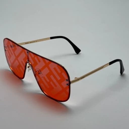 عینک آفتابی و شب فریم لس فندی FENDI قرمز کد 1 — تصویر ۲