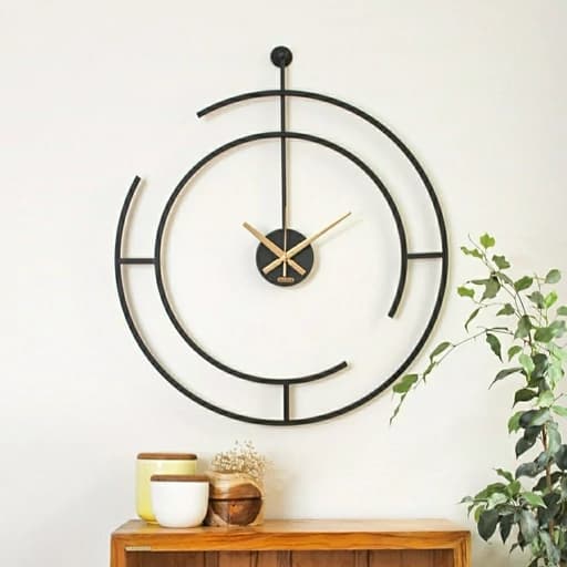 ساعت دیواری مینیمال فلزی- کد 1107 قطر 75