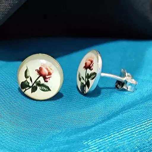گوشواره نقره 925 خارجی اصل کدz1