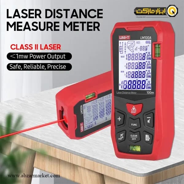 متر لیزری یونیتی 100 متری مدل LM100A — تصویر ۴