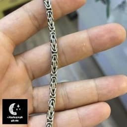 دستبند نقره مردانه کرال ترک باعیار 925و آبکاری ضد حساسیت — تصویر ۳