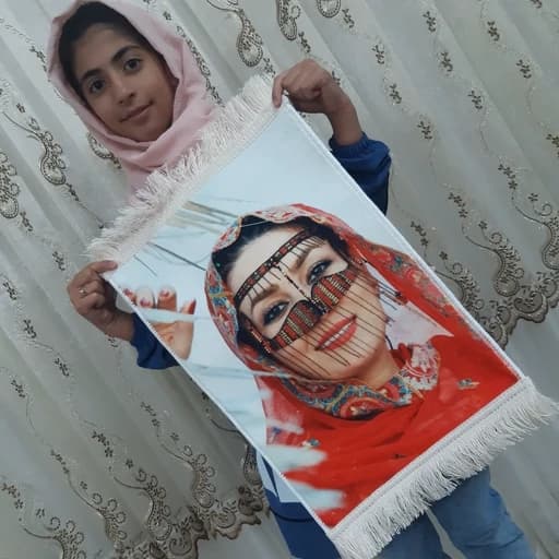 تابلو فرش چهره سایز 50در 70