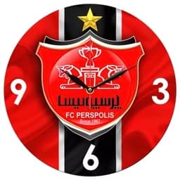 ساعت دیواری گرد مدل 1087G طرح پرسپولیس سایز 30 — تصویر ۳