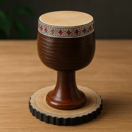 ماکت دکوری چوبی مدل تنبک