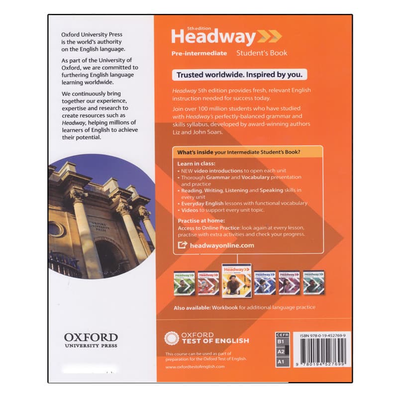 کتاب Headway Pre-intermediate 5th Edition — تصویر ۳