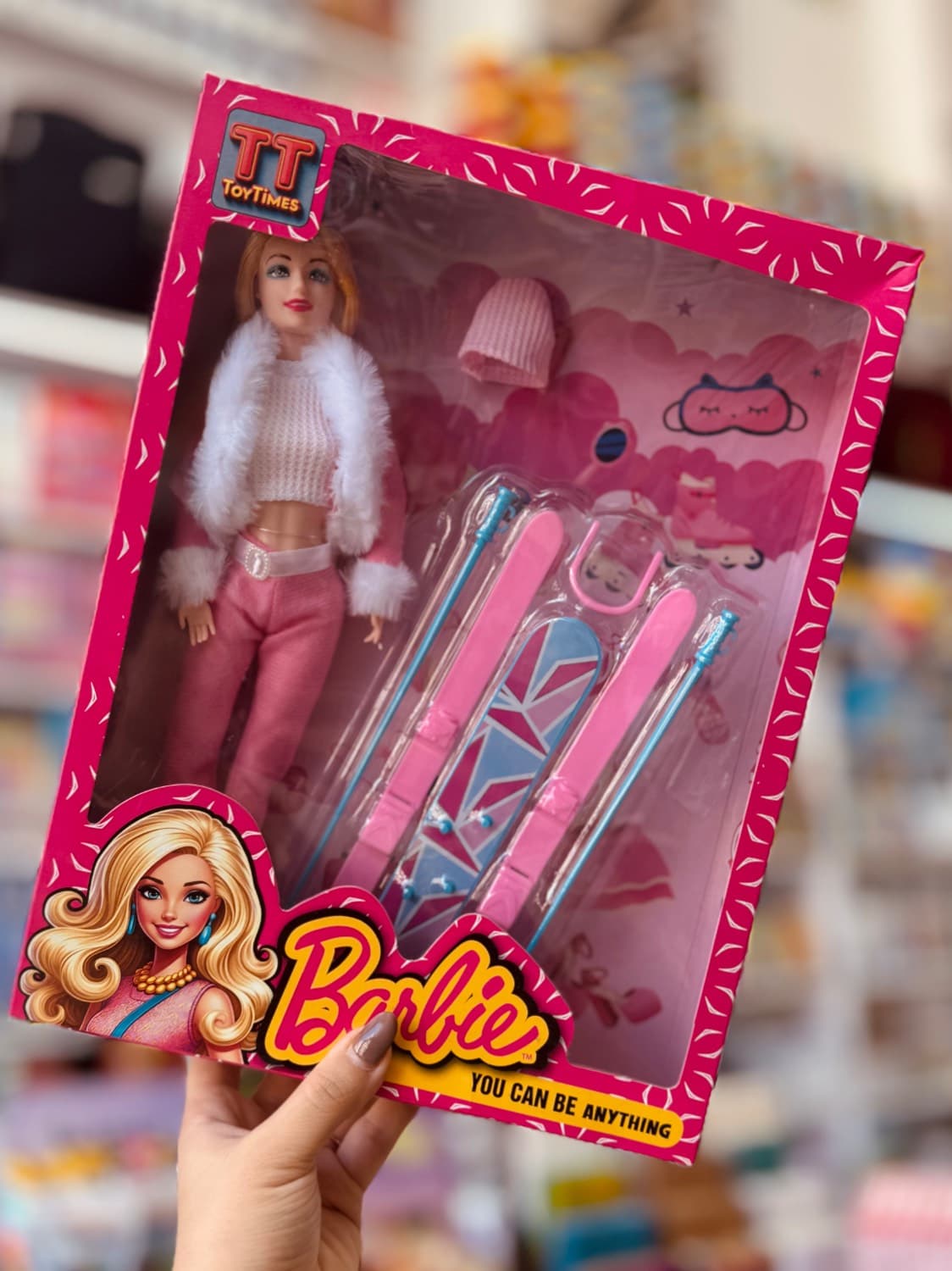 عروسک باربی برند TOY Times مدل اسکی مو