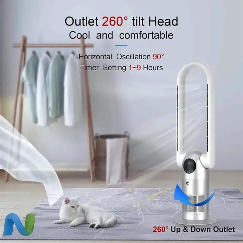 دستگاه تصفیه هوا و پنکه بدون پره Ocean Loong مدل AC68 — تصویر ۹