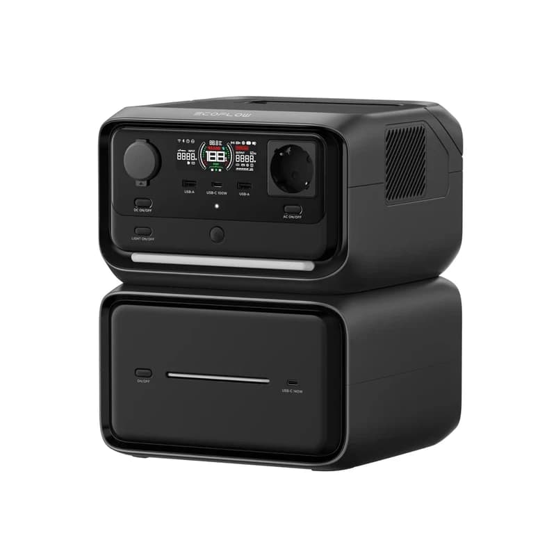 پاور استیشن اکو فلو مدل POWER STATION RIVER 3 MAX PLUS ظرفیت خروجی 858 وات ساعت و ظرفیت باتری 600 وات ساعت — تصویر ۵