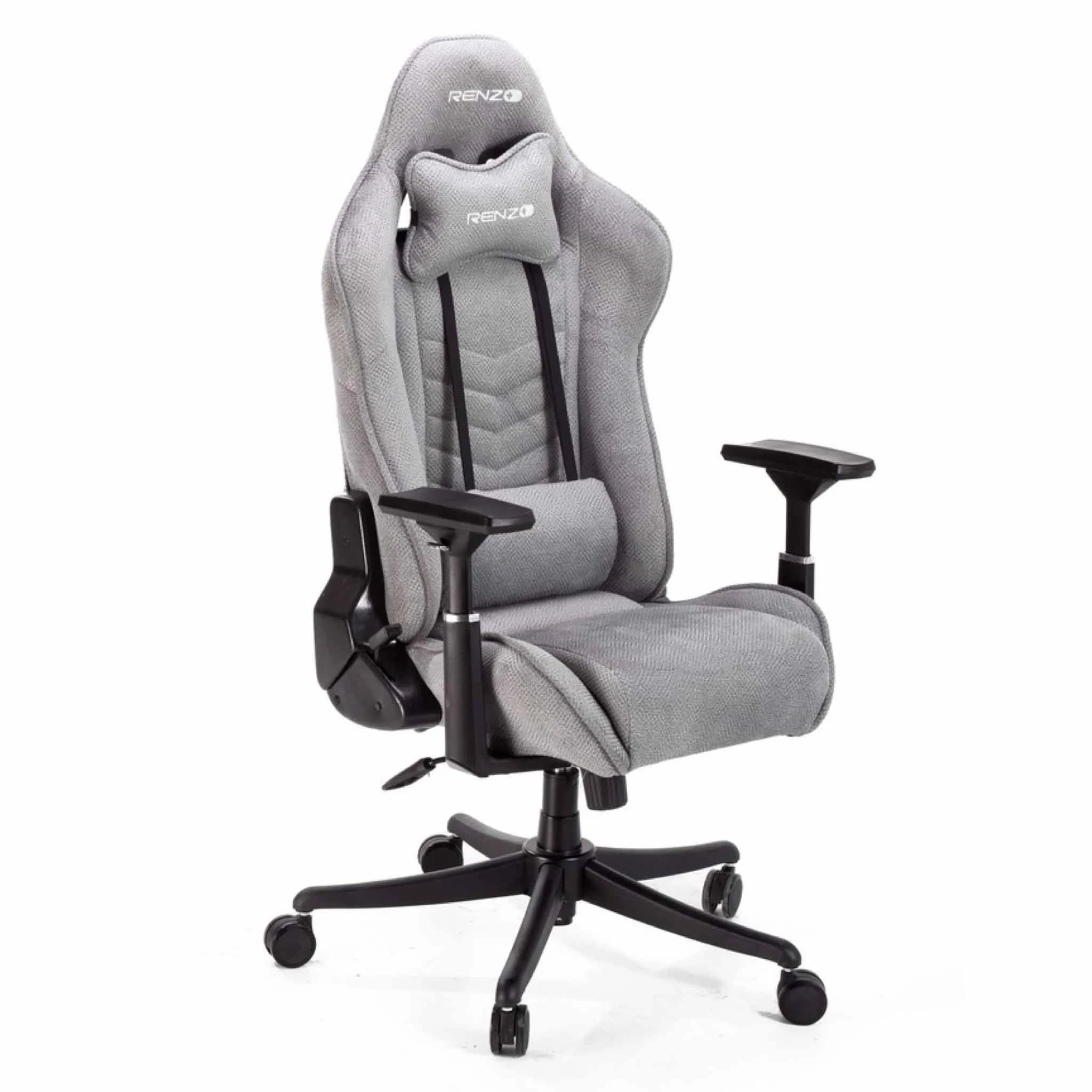 صندلی گیمینگ رنزو RENZO Classic Fabric Grey — تصویر ۴