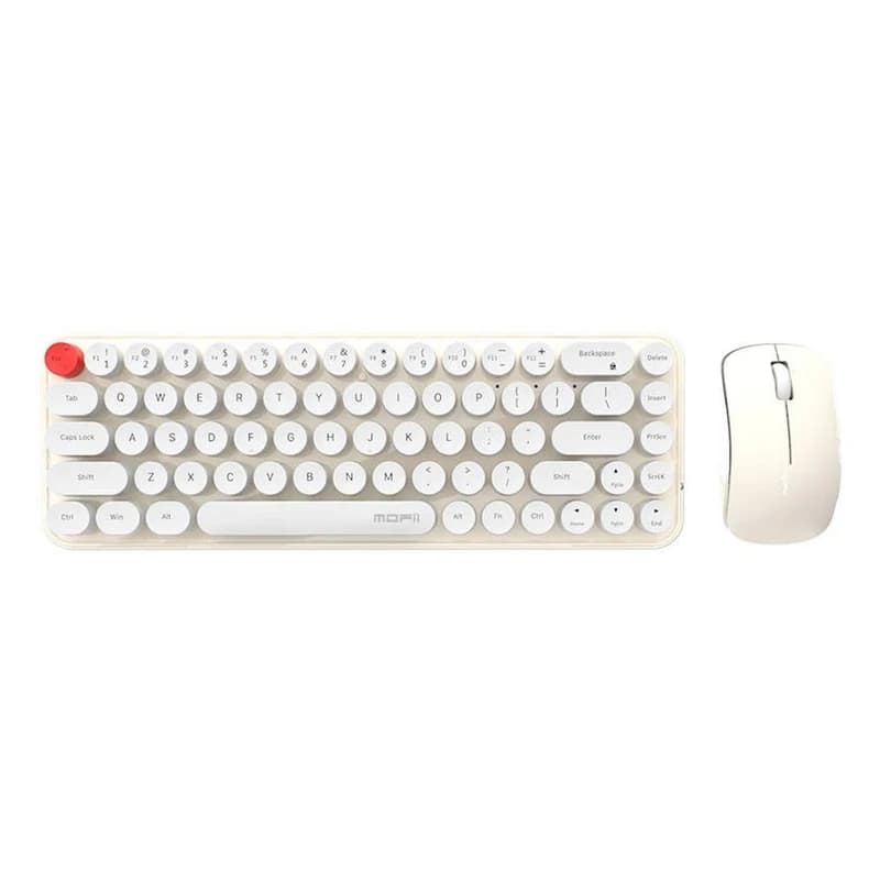 کیبورد و ماوس بیسیم مافی i Bean Pure Beige