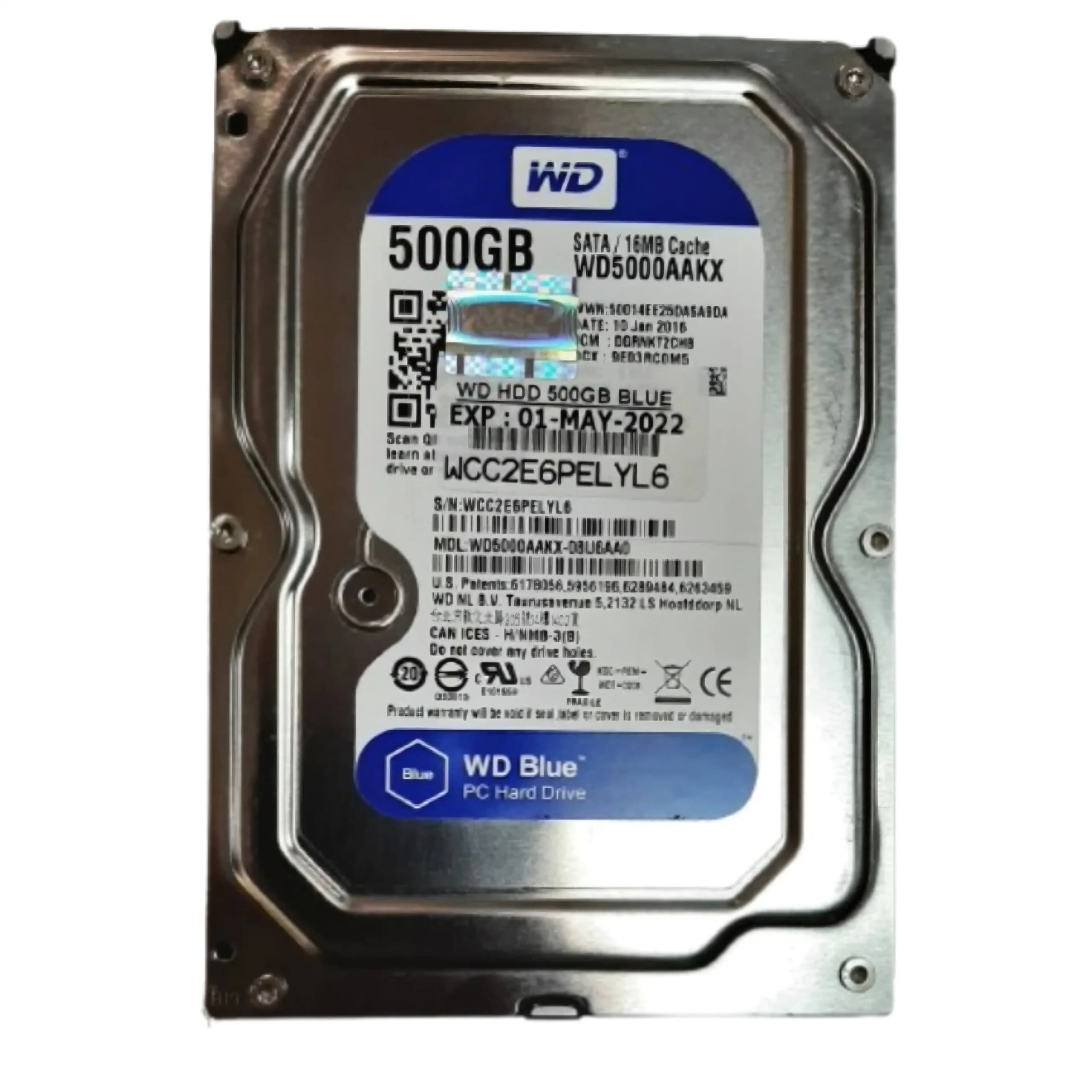 هارد دیسک اینترنال وسترن دیجیتال مدل WD5000AAKX ظرفیت ۵۰۰ گیگابایت استوک — تصویر ۲