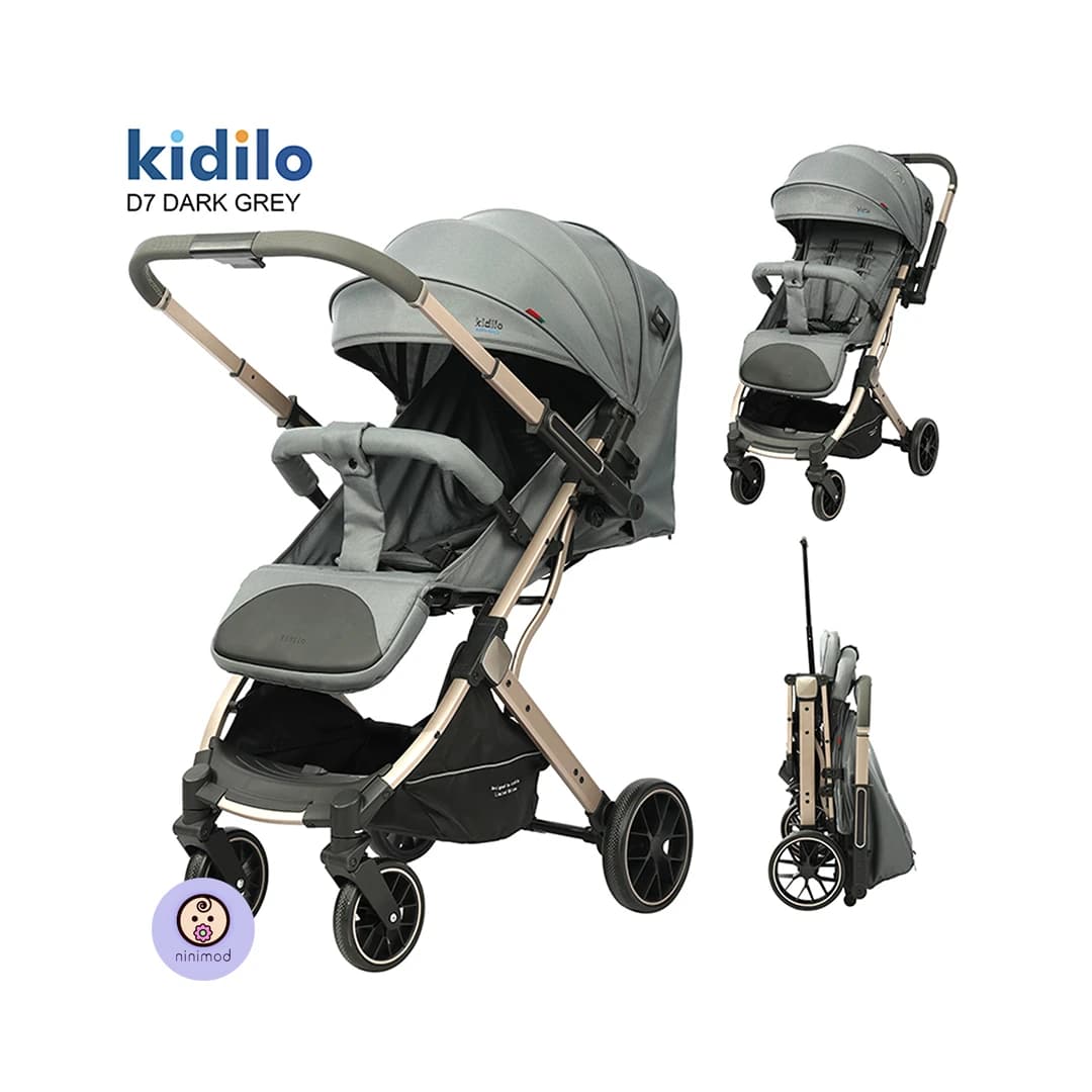 کالسکه مسافرتی کیدیلو kidilo مدل D7 (دسته دو طرفه) — تصویر ۴