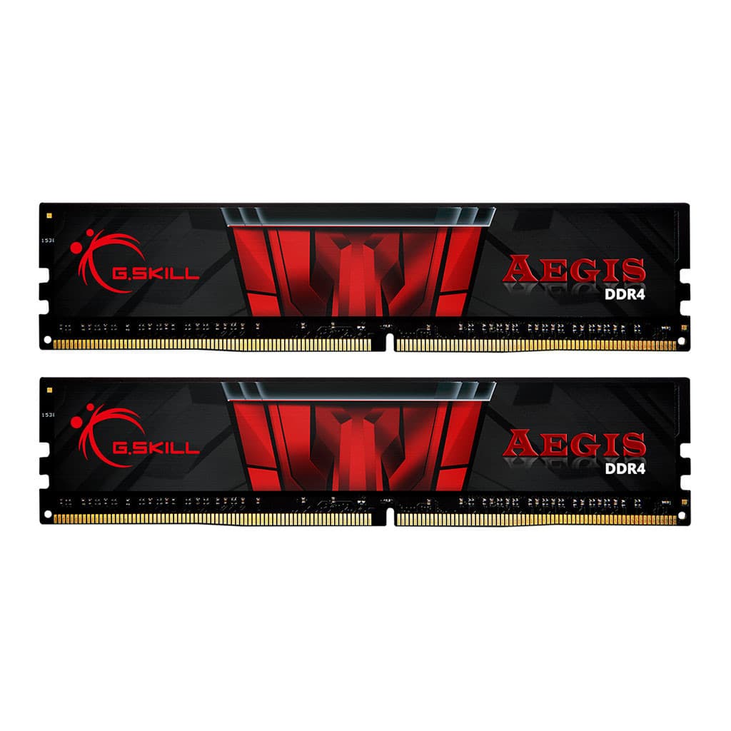 رم دسکتاپ DDR4 تک کاناله 2400 مگاهرتز CL17 جی اسکیل مدل AEGIS ظرفیت 8 گیگابایت — تصویر ۲