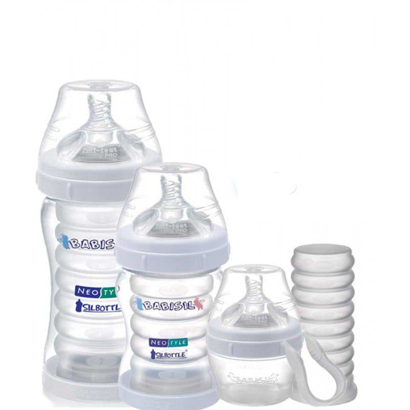 شیشه شیر سیلیکونی 220 میل برند بیبی سیل babisil کد آبی 4434 — تصویر ۴
