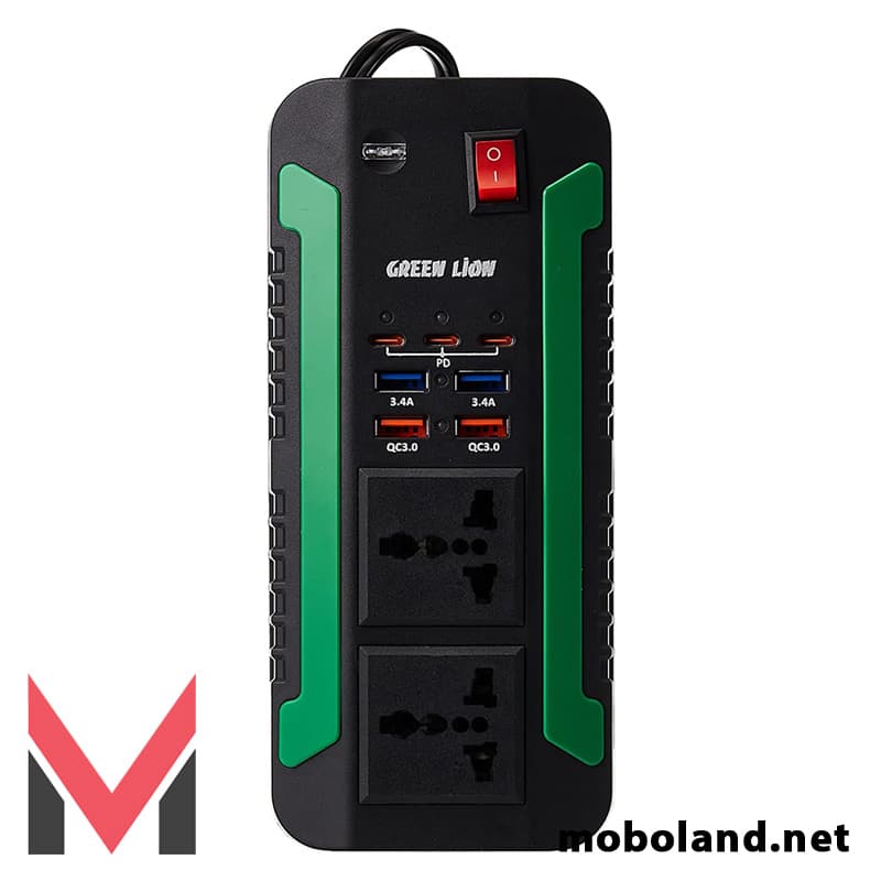 اینورتر فندکی ماشین 300 وات گرین لاین Green Lion Power Inverter Spark 300W — تصویر ۵
