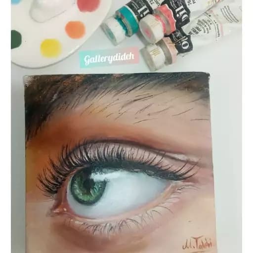 تابلو نقاشی رنگ روغن در ابعاد 15 در 15 سانتی متر — تصویر ۲