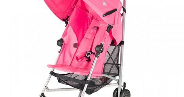 کالسکه جهانگرد globetrotter pink صورتی ( با چتر) برند مک لارن maclaren — تصویر ۴