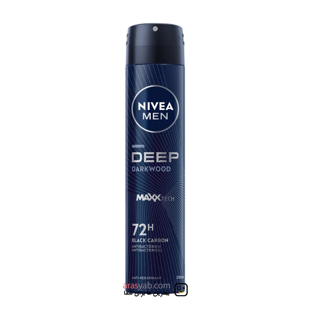 اسپری ضد تعریق بلک کربن مردانه نیوا Nivea مدل Deep Dark Wood حجم 200 میل