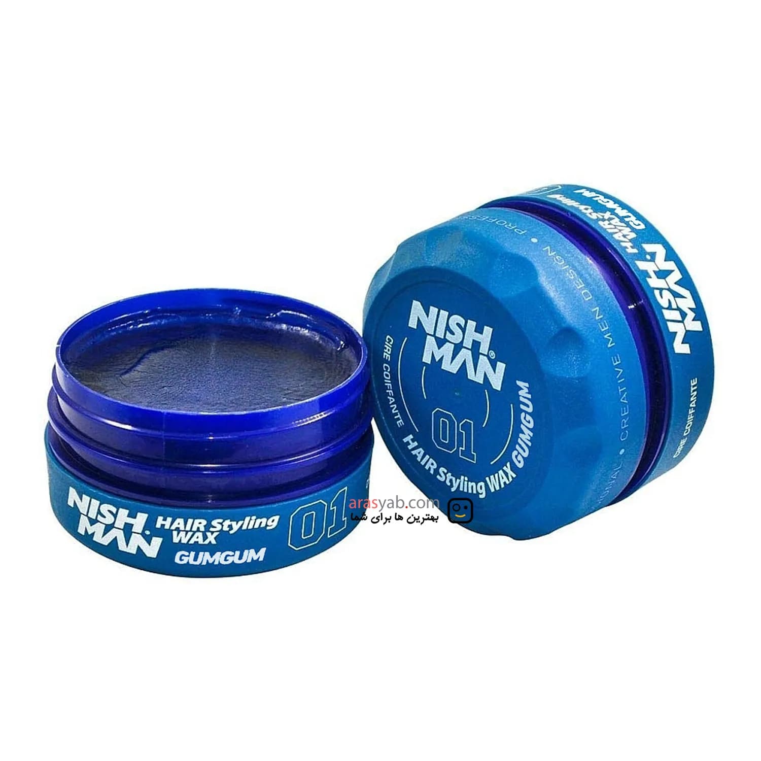 واکس حالت دهنده موی 01 نیشمن Nishman مدل Gum Gum حجم 150 میل — تصویر ۲