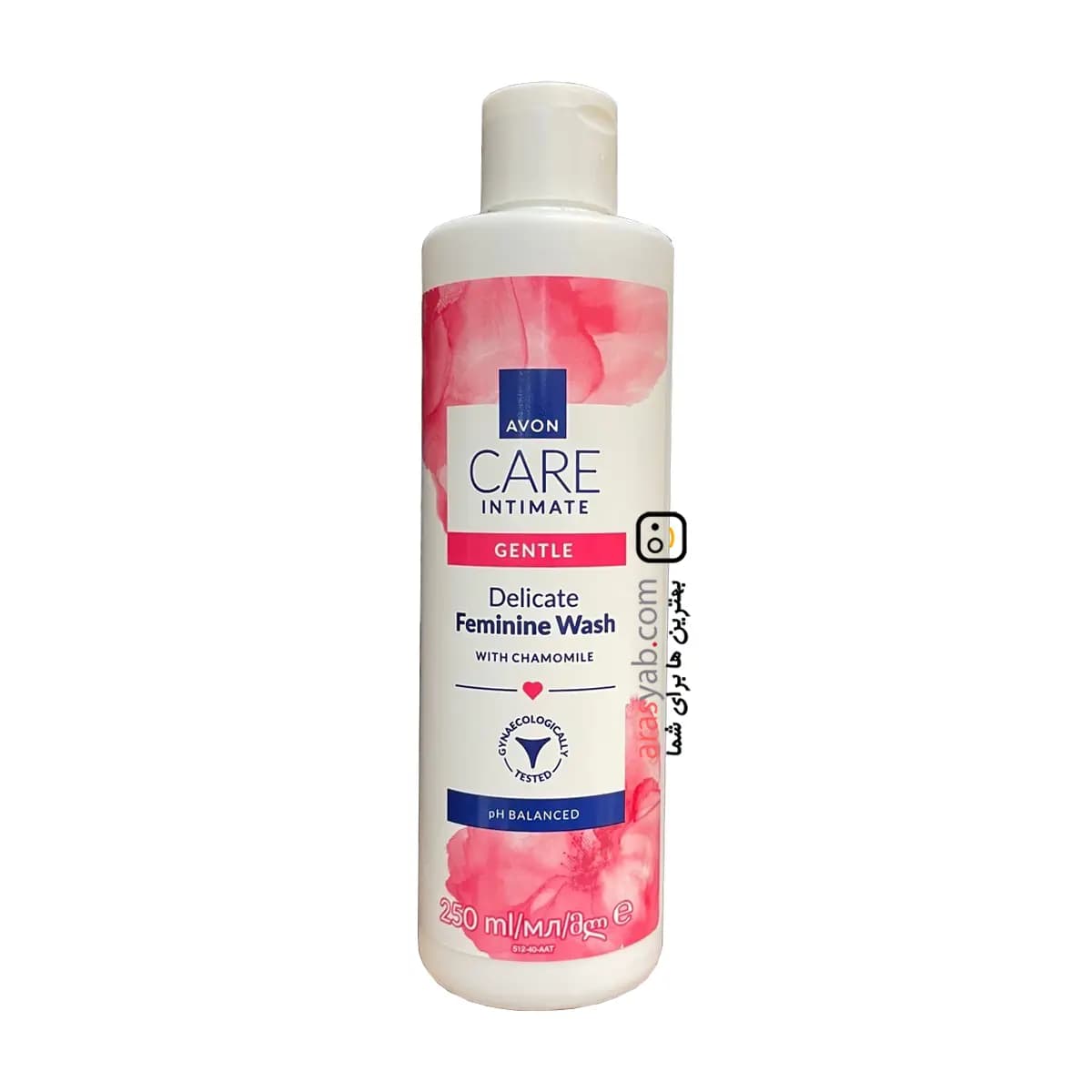 ژل بهداشتی بانوان آون Avon مدل ملایم Gentle با عصاره گل بابونه حجم 250 میل