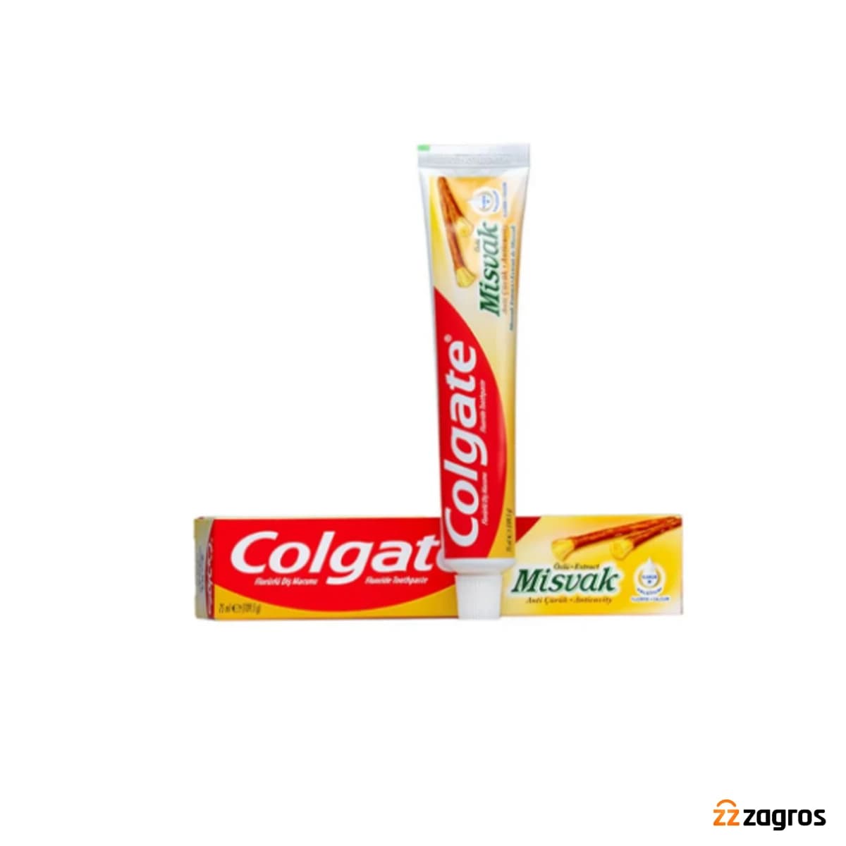 خمیر دندان ضد پوسیدگی کلگیت Colgate با عصاره چوب مسواک حاوی کلسیم و فلوراید حجم 75 میل — تصویر ۵