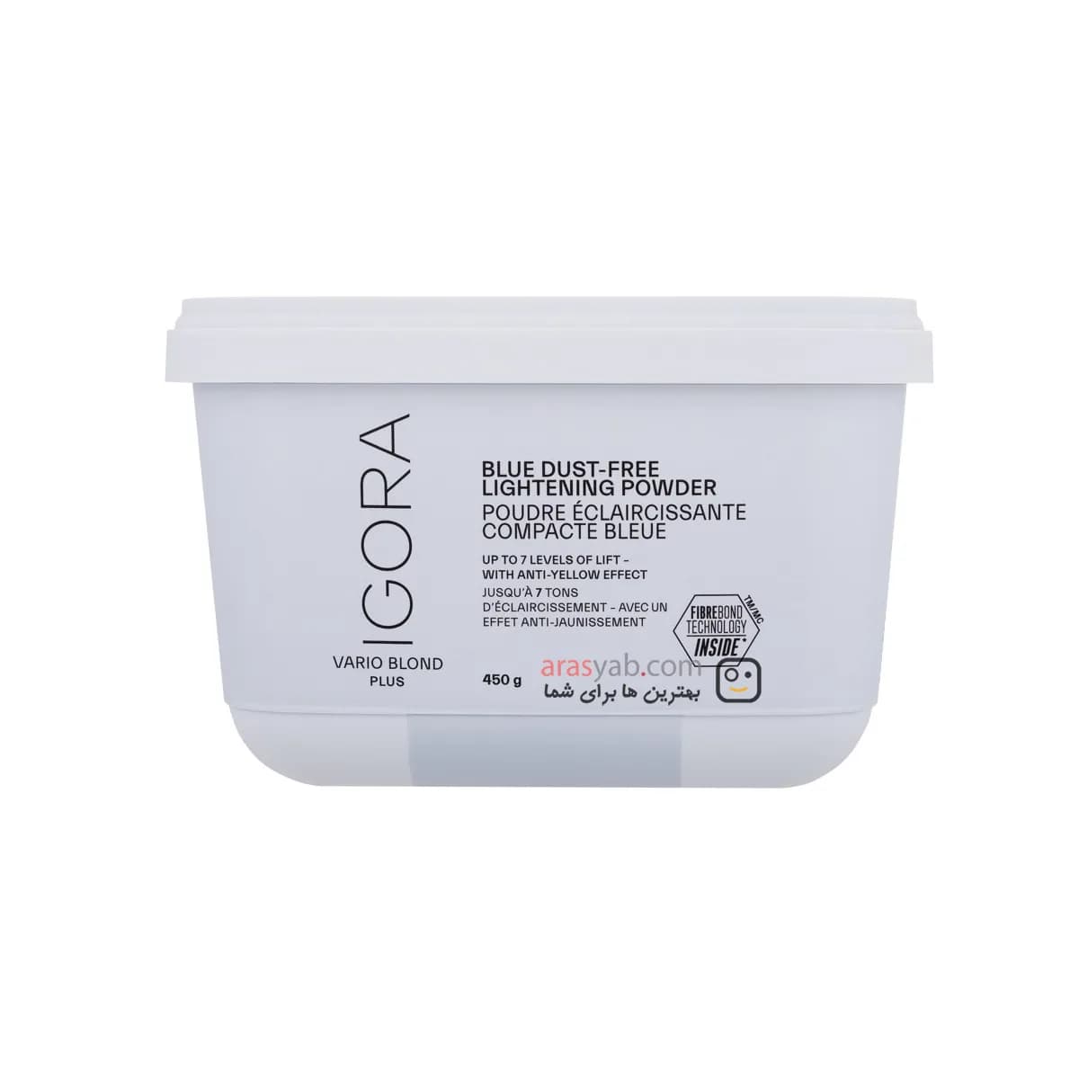 پودر دکلره آبی ایگورا اصل آلمان مدل Vario Blond Plus حاوی پلکس حجم 450 گرم — تصویر ۲
