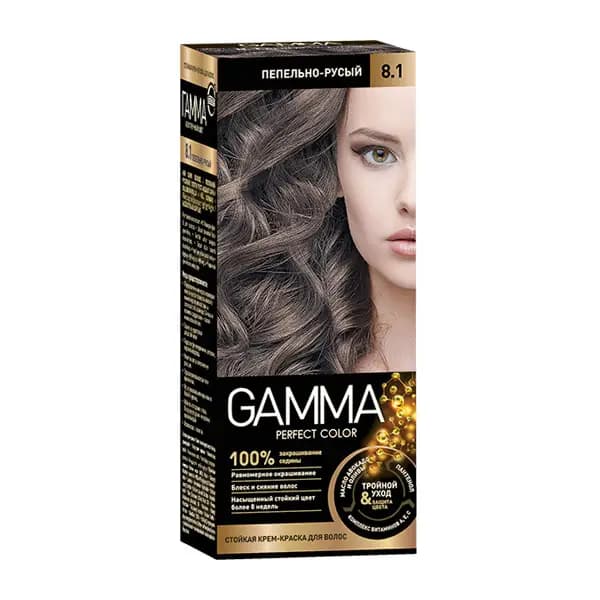 رنگ مو شماره 8.1 گاما Gamma رنگ بلوند خاکستری — تصویر ۶