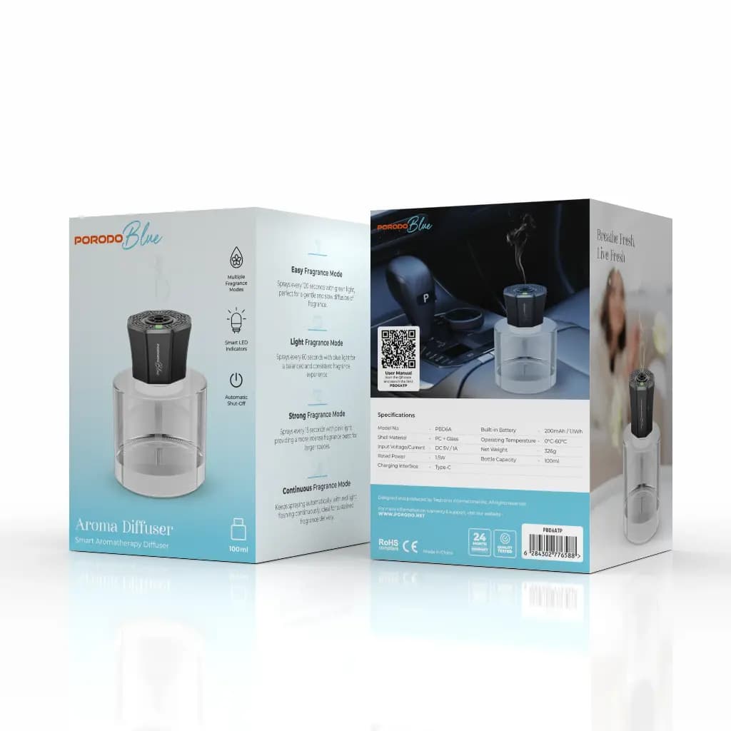 دستگاه خوشبو کننده هوشمند پرودو Blue Aroma Diffuser PBD6ATP — تصویر ۴