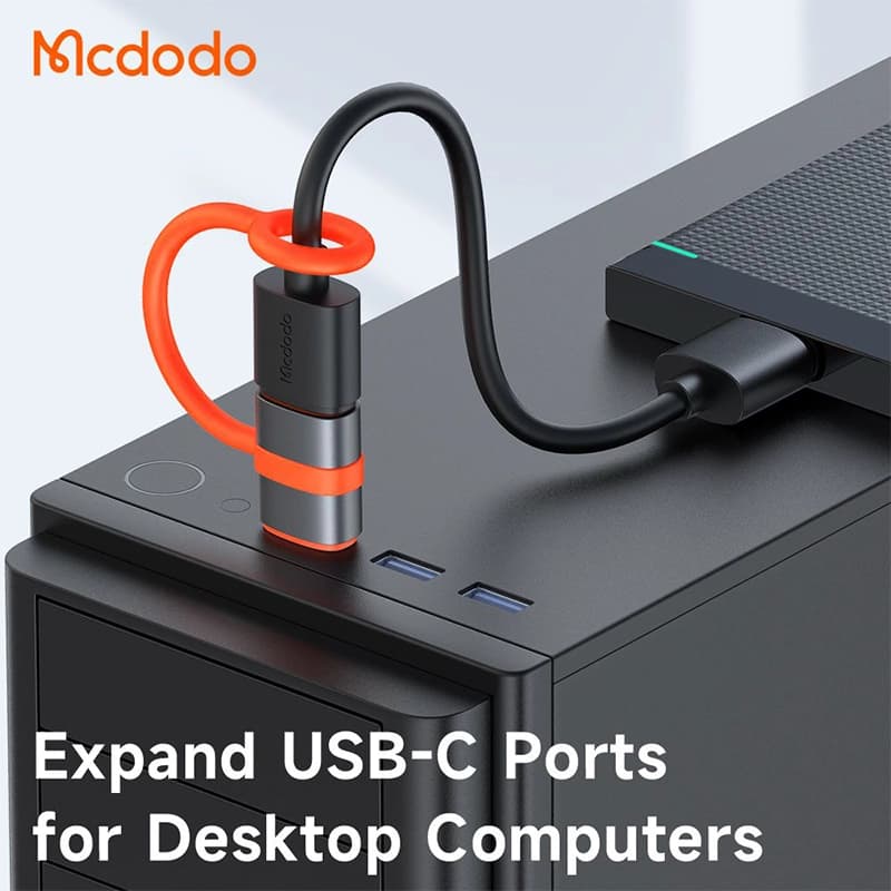 تبدیل پورت تایپ سی USB-C به 3.0 USB-A ورژن3.0 مک دودو مدل MCDODO OT-3800 — تصویر ۱۲
