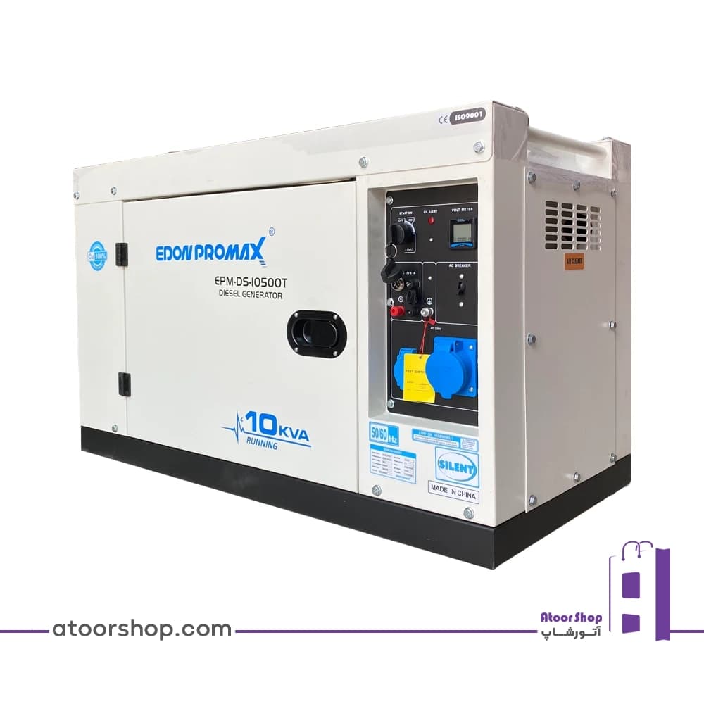 موتور برق سایلنت دیزل 8.5 کیلووات ادون EDON مدل EPM-DS-10500T — تصویر ۲