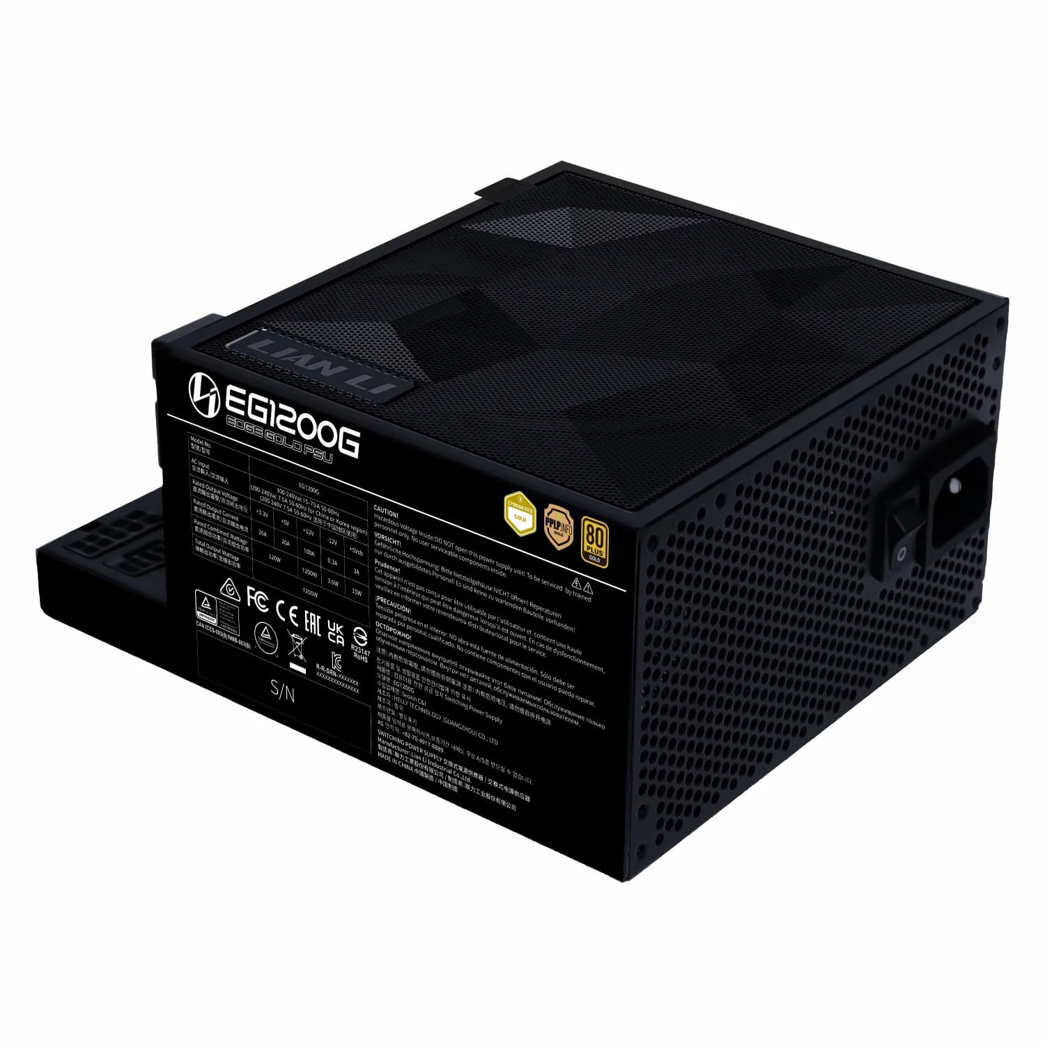 پاور Lian li EDGE 1200 GOLD – Black — تصویر ۷