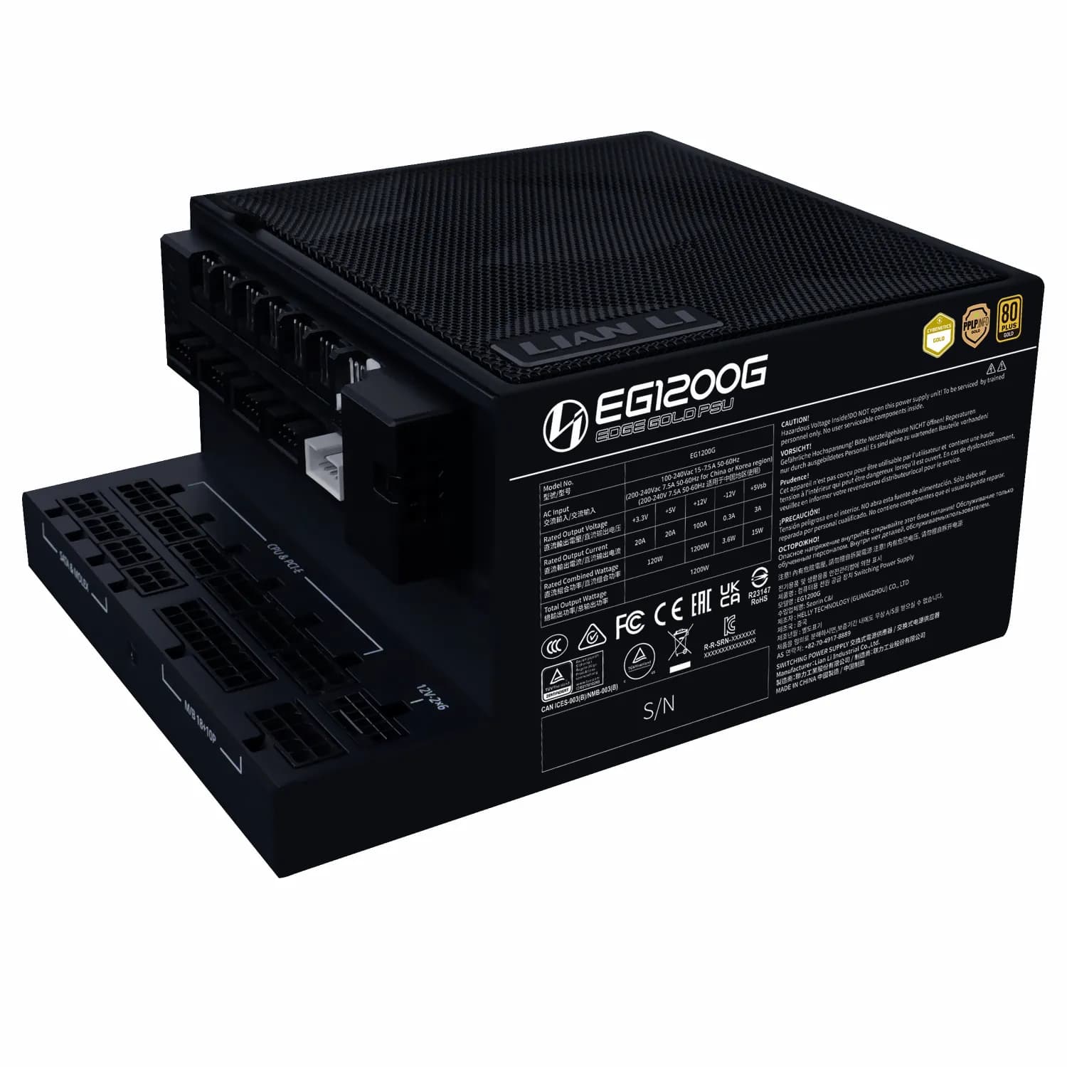 پاور Lian li EDGE 1200 GOLD – Black — تصویر ۹