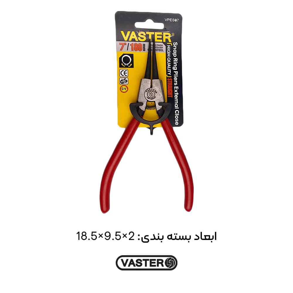 انبر خار باز کن سر صاف ۷ اینچ واستر VPES07 — تصویر ۳