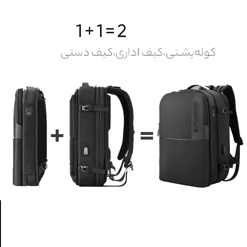 کوله پشتی لپتاپ مایسا مدل Adventure B00382 — تصویر ۵
