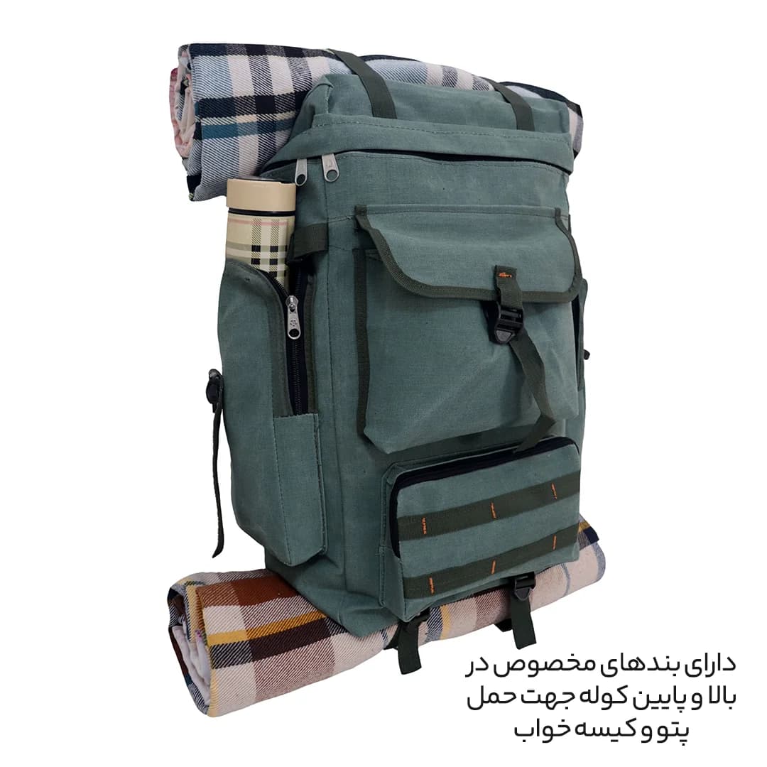 کوله پشتی کوهنوردی 40 لیتری مدل Army-BL — تصویر ۵