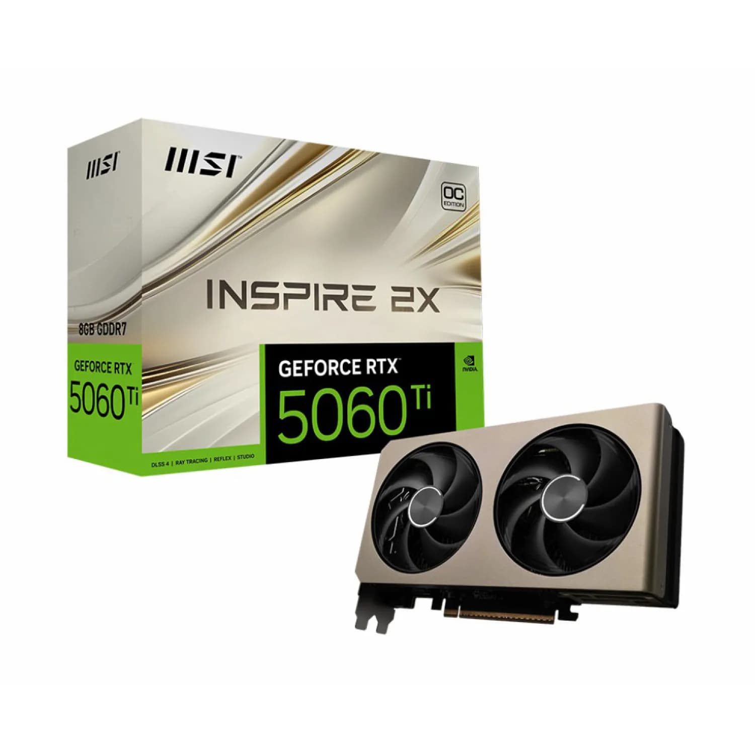 کارت گرافیک ام اس ای GeForce RTX 5060 TI INSPIRE 2X OC 16GB