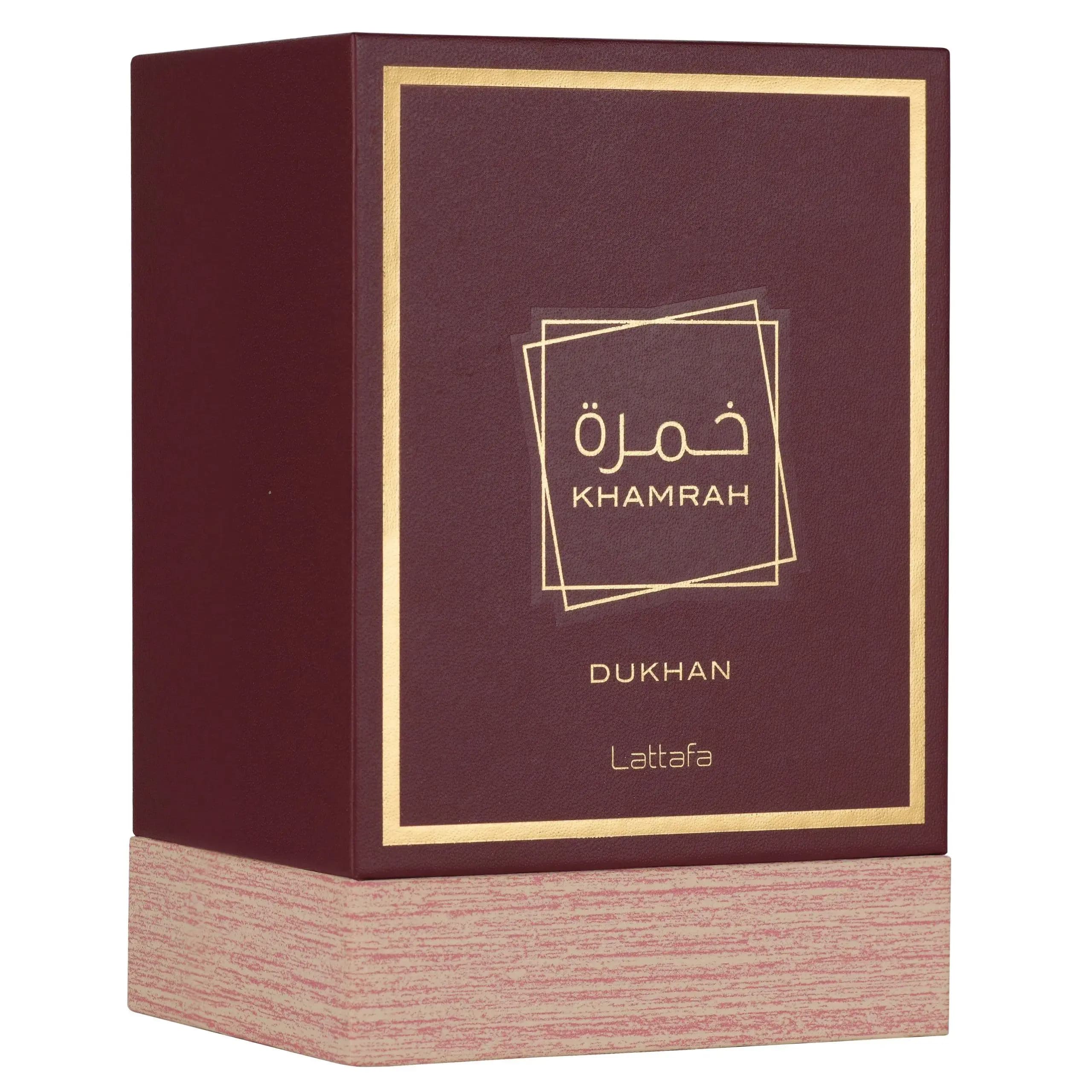 عطر لطافه خمره دخان 100 میل | Lattafa Khamrah Dukhan Eau De Parfum — تصویر ۶