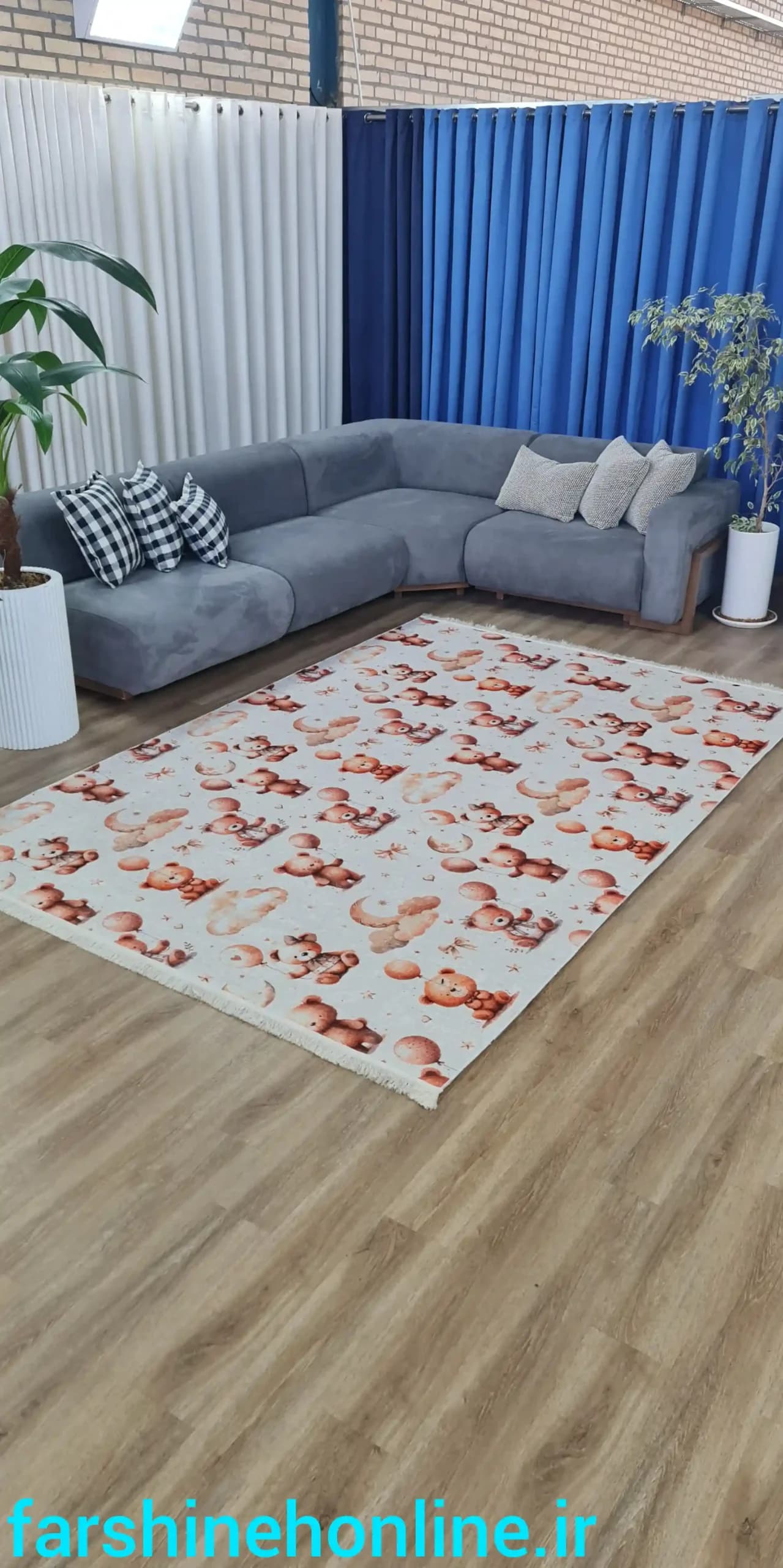 فرشینه اتاق کودک و نوزاد طرح خرس تدی — تصویر ۱۲