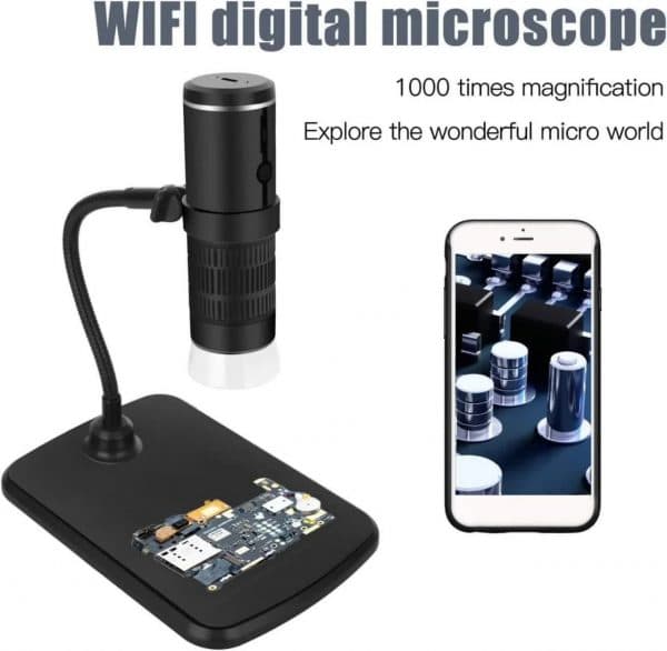 میکروسکوپ دیجیتال (پایه دار ) wi-fi 1000X مدل F210 — تصویر ۲