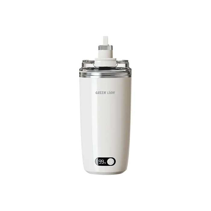 تراول ماگ همزن مغناطیسی گرین لاین مدل Auto Stirring 350 ml Cream — تصویر ۲