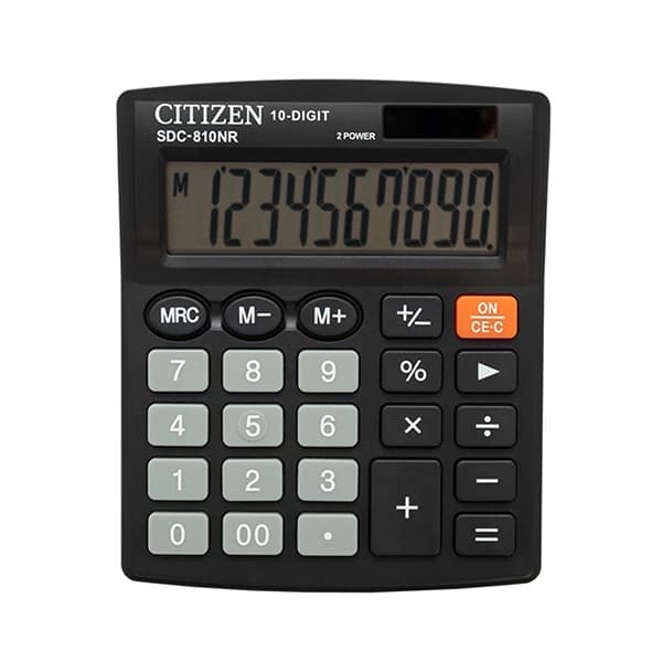 ماشین حساب سیتی زن مدل SDC-810NR — تصویر ۳
