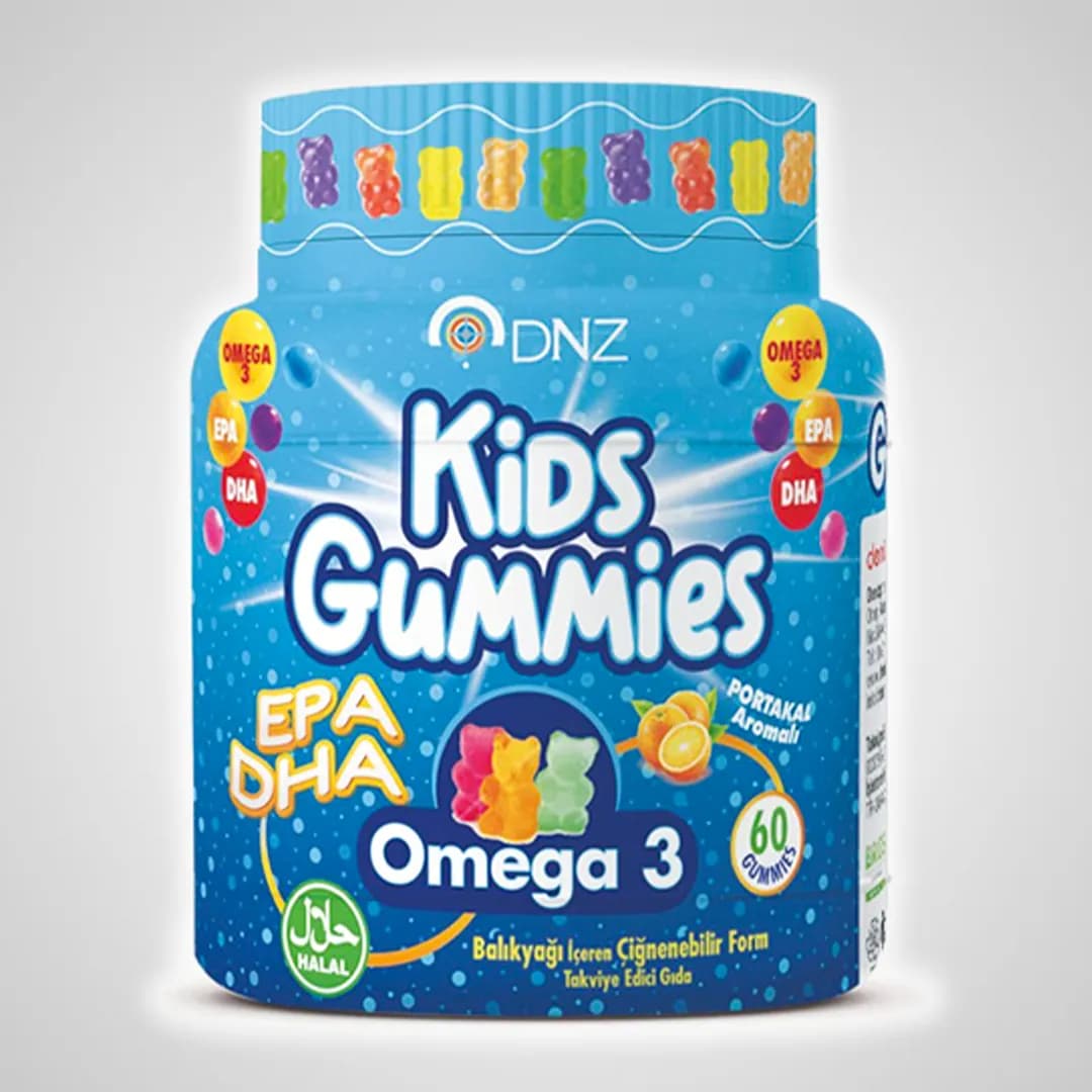 پاستیل امگا 3 کودک دنیز Kids Gummies تعداد 60 عددی — تصویر ۳