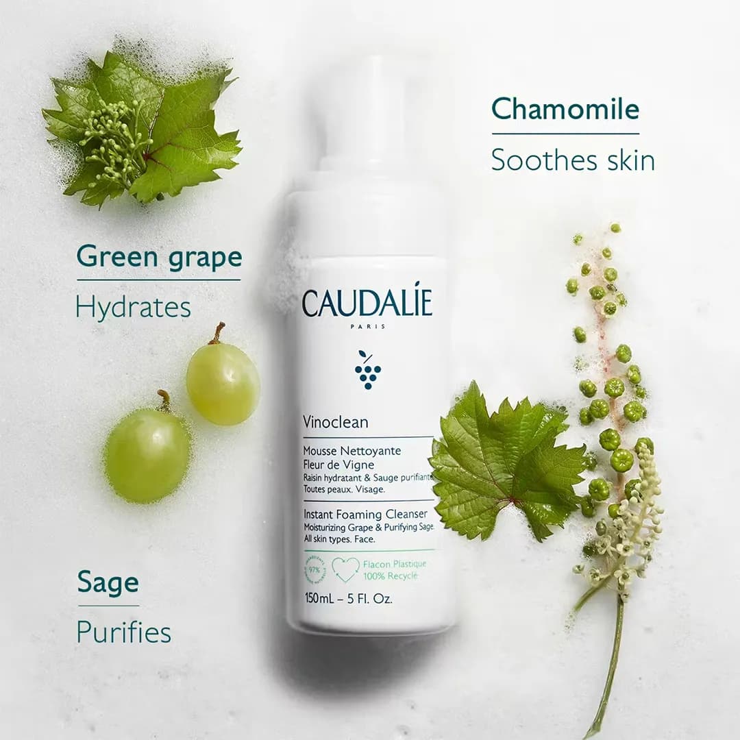 فوم شست و شو صورت کدلی Vinoclean حجم 150 میلی لیتری — تصویر ۵