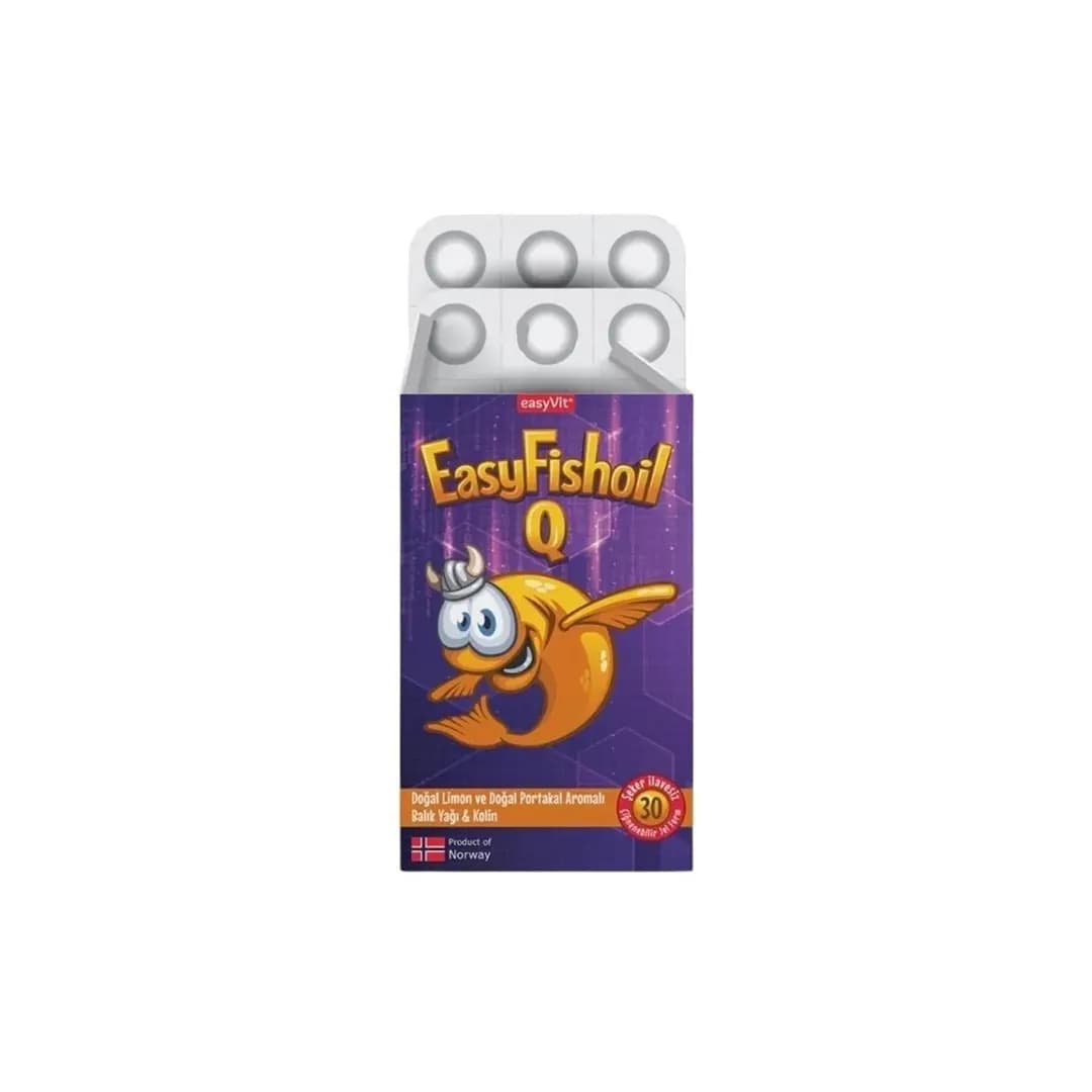 پاستیل جویدنی روغن ماهی EasyFishoil Q تعداد 30 عددی — تصویر ۴