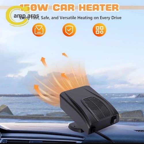 بخاری فندکی 12 ولت 150 وات خودرو کد GB-8006 — تصویر ۹