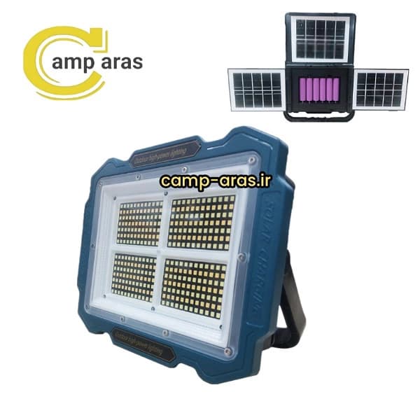 پروژکتور شارژی خورشیدی 3 پنل مدل W-8150-4